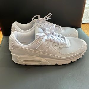 Nike Air Max 90’s in women’s size 9.5 - color White